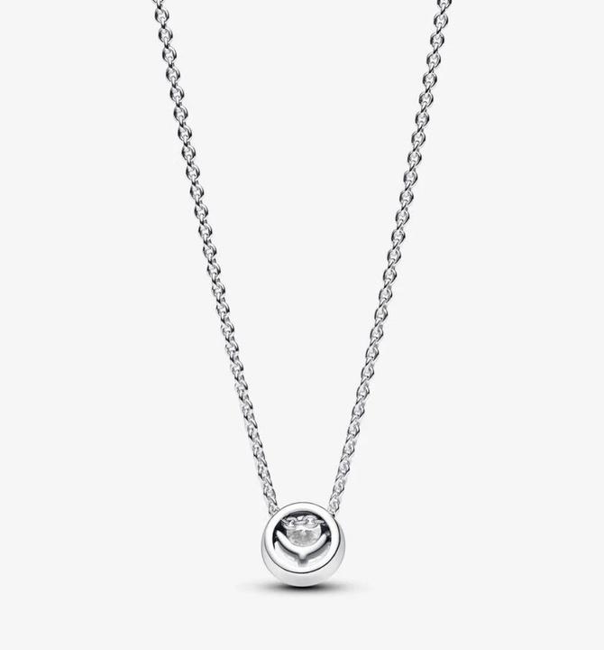 Immagine prodotto Pandora Collana aureola rotonda scintillante (Argento 925, 38 - 45 cm)