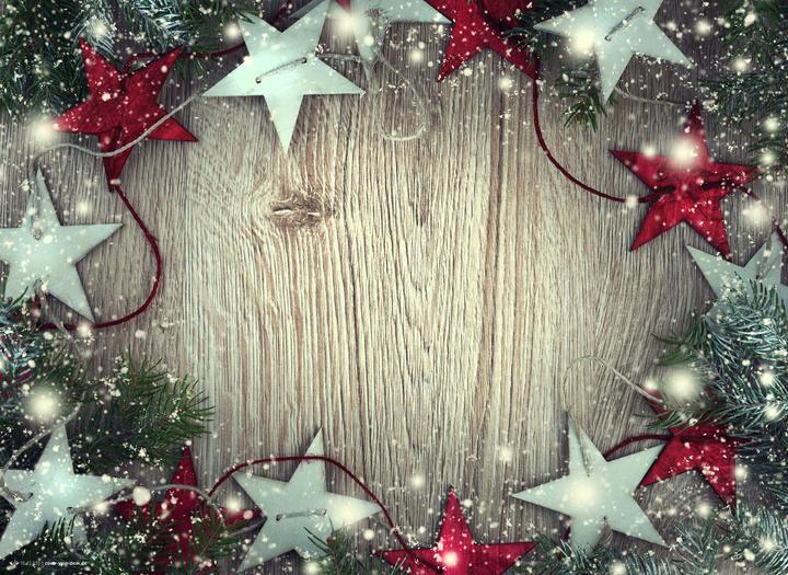 Produktbild CoverYourDesk Tischset Weihnachtssterne in rot und silber