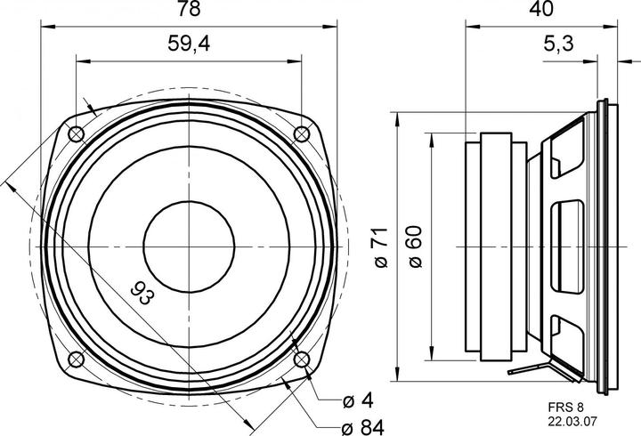 Immagine prodotto Visaton HiFi-Breitbandlautsprecher FRS 8 - 8