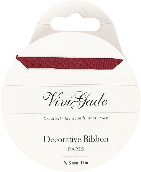 Productafbeelding Creativ Company Textiel lint 15 m rood (Cadeaulint, 1 x)