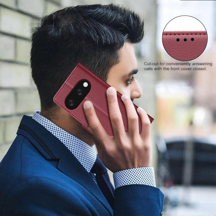 Image du produit Binfen Color Google Pixel 9a - BINFEN Leder Etui Hülle mit RFID Blocker (Google Pixel 9a)