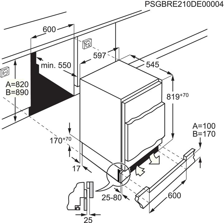 Produktbild Electrolux UG0985RE (Einbau, 95 l)