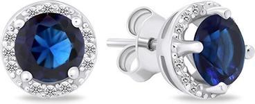 Image du produit Brilio Silver - Boucles d'oreilles en argent étincelant avec zircons EA601WB