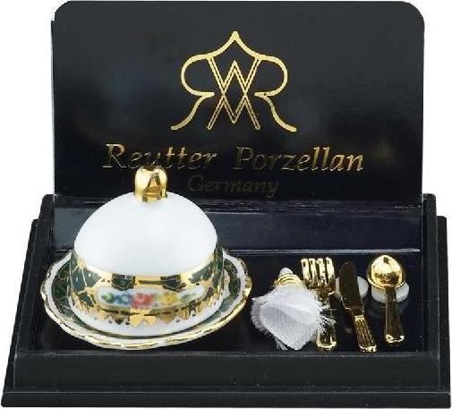 Actual product image Reutter 001.419/5 - Dinner for one Irish, miniature on a scale of 1:12