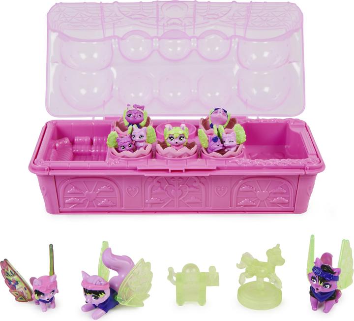 Produktbild Hatchimals Rainbowcation Eierkarton mit Wolf-Familie, Spielset mit 10 CollEGGtibles-Figuren und 2 Zu