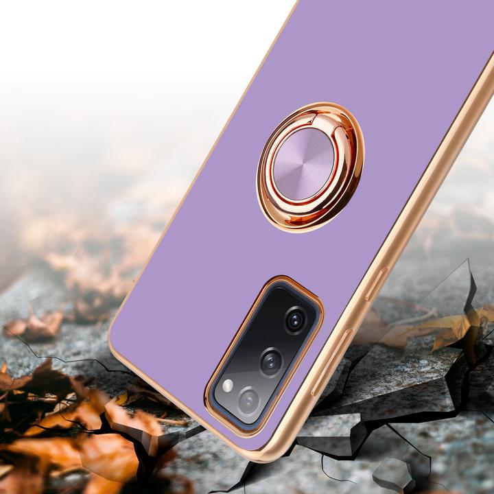 Produktbild Cadorabo Hülle für Samsung Galaxy S20 FE im TPU mit Kameraschutz und Ring LM089 Style (Samsung Galaxy S20 FE)