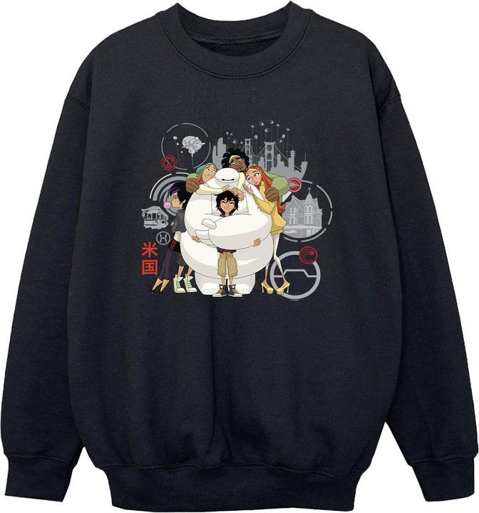 Disney Big Hero 6 Baymax Group Hug Sweatshirt Jungen