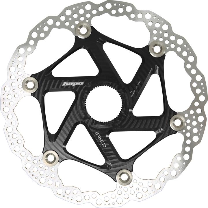 Actual product image Hope Floating Disc Brake Disc - Centre Lock - black (203 mm)