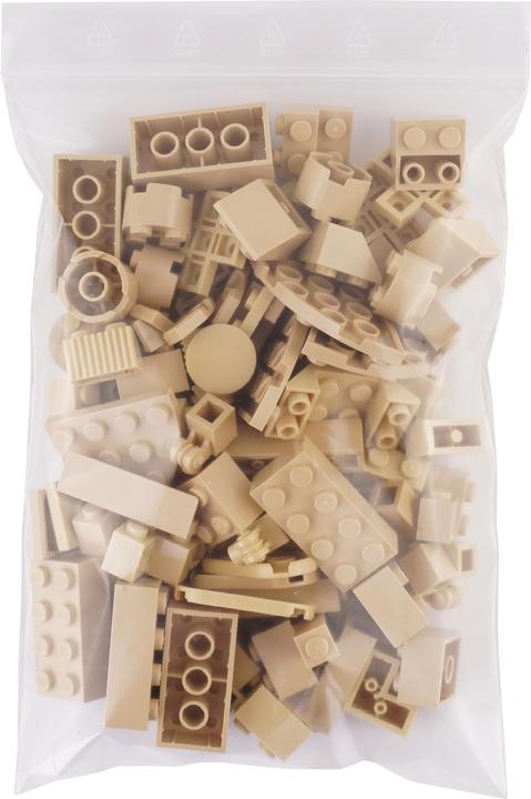 Actual product image LEGO Bricks Beige mixed - 800 pieces - Tan bricks mix - NEW (LEGO Accessories)