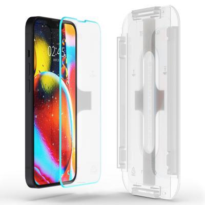 Actual product image Spigen TEMPERED GLASS.TR "EZ FIT" 2-PACK IPHONE 13 / 13 PRO ANTIBLUE (2 Piece, Apple iPhone 13, Apple iPhone 13 Pro)
