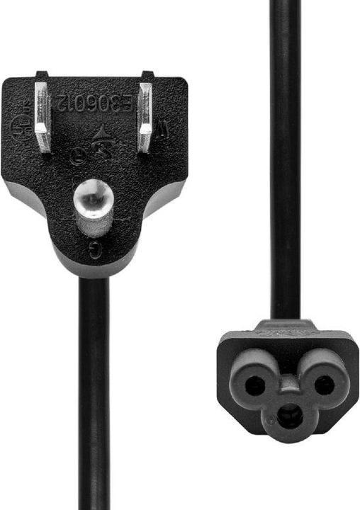 Actual product image ProXtend Power Cord US to C5 0.5M Black (0.50 m, C5)