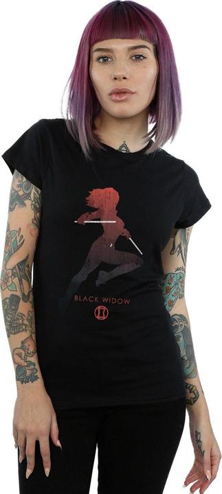 Immagine prodotto Black Widow Silhouette Maglietta Donna (XL)