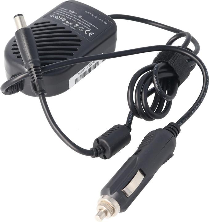Actual product image AccuCell 12V car charger cable suitable for HP Compaq Laptop 19V 4,74A (90 W)