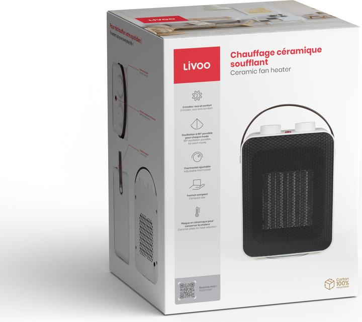 Produktbild Livoo Keramische Heizung mit Oszillation (1800 W)