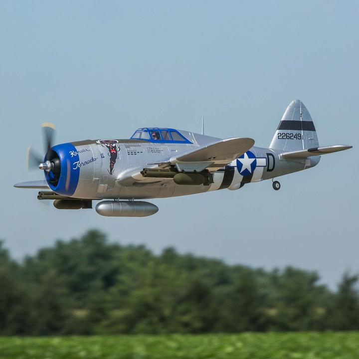 Actual product image E-Flite FLIEGER P-47 RAZORBA. 1200mm EP BNP BNF BASIC (Warbird)