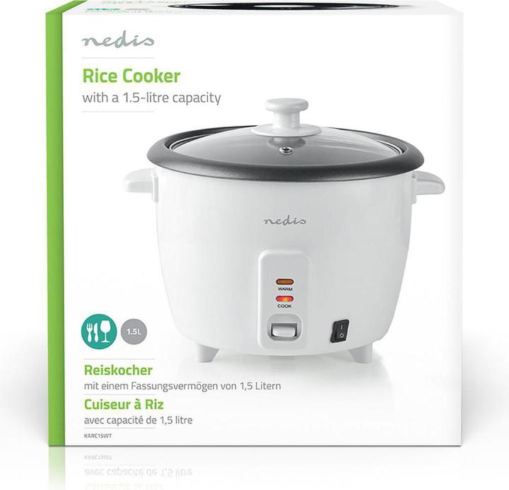 Actual product image Nedis Rice cooker 500 watt, 1.5 litre