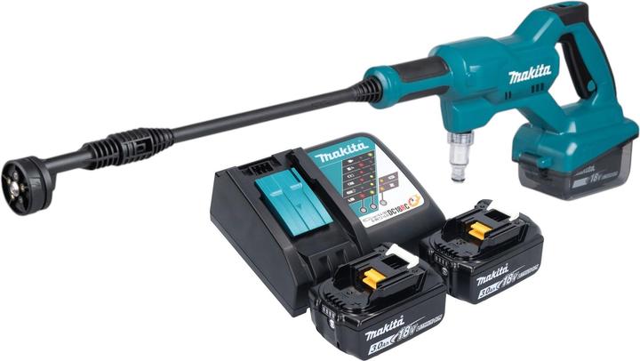 Produktbild Makita DHW 180 RF Akku Druckreiniger 18 V 24 bar + 2x Akku 3,0 Ah + Ladegerät (Akkubetrieb)