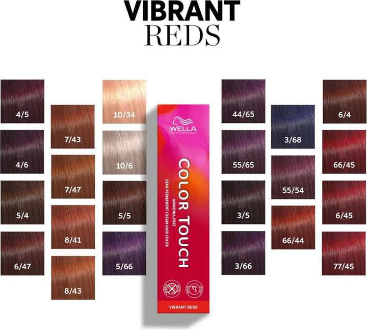 Produktbild Wella Color Touch Vibrant Reds - 5/4 (Braun, Rot)