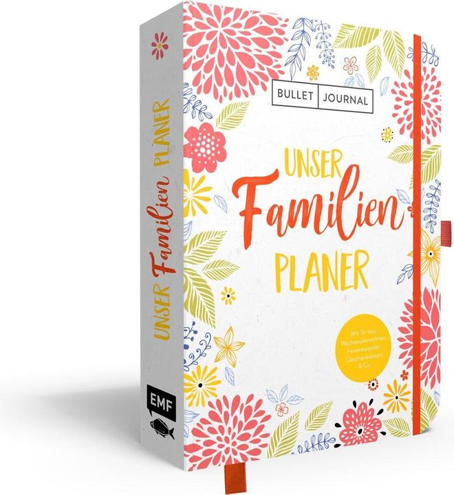 Actual product image Bullet Journal - Our Family Planner: With Pen Holder, Ribbon and Closure (21.6 x 15.3 cm, Plain, Hardcover)