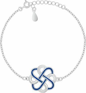 Brilio Silver - Stylish silver bracelet Celtic wick BRC211W