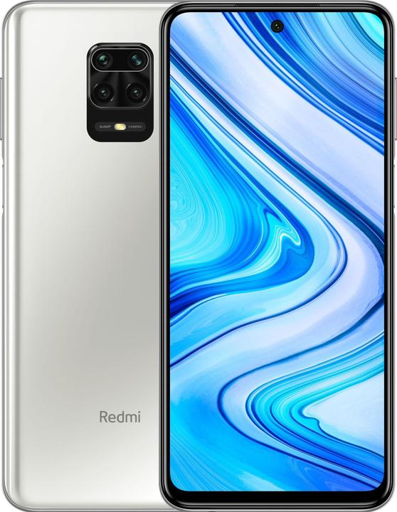 Xiaomi Redmi Note 9S (128 Go, Blanc, 6.67", Double SIM + SD, 48 Mpx, 4G)