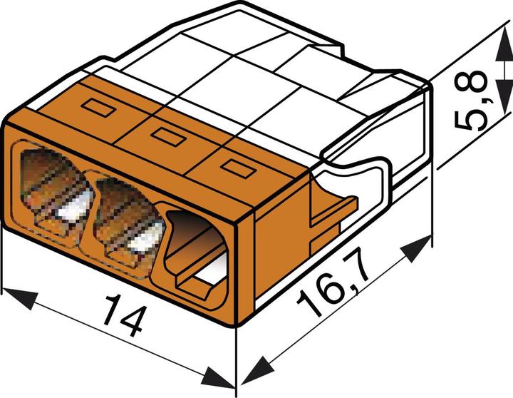 Produktbild Wago 5 Conductor Compact Pushwire Connector