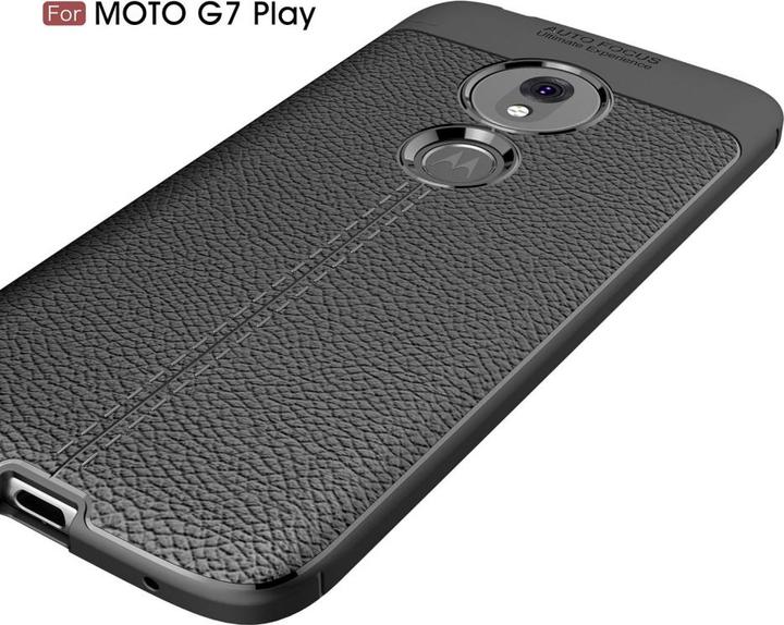 Actual product image Screenguard Motorola Moto G7 Play Sleeve Leather Design TPU Cover (Motorola Moto G7 Play)