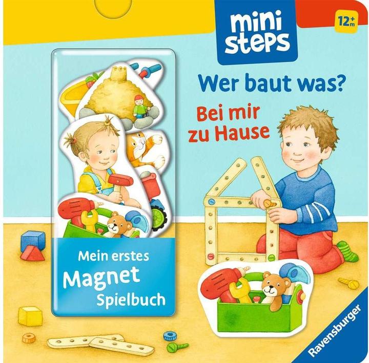 Produktbild Ravensburger ministeps: Mein erstes Magnetbuch: Wer baut was? Bei mir zu Hause (Deutsch)