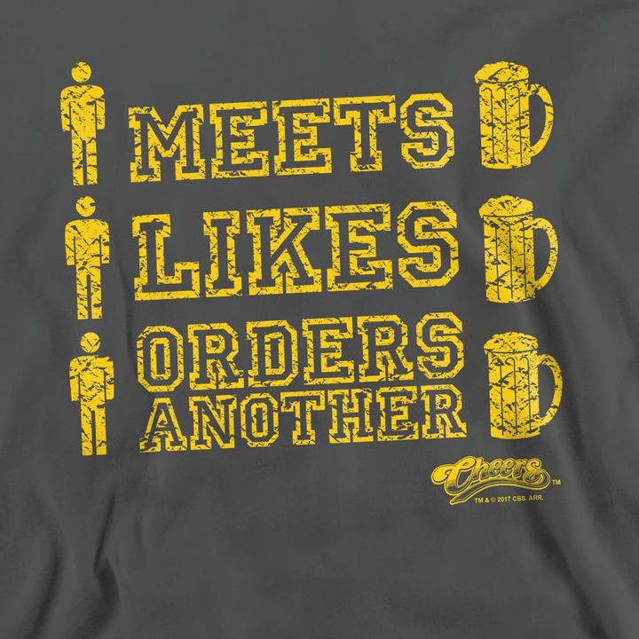 Immagine prodotto Cheers Man Meets Beer Felpa Adulto Unisex (L)