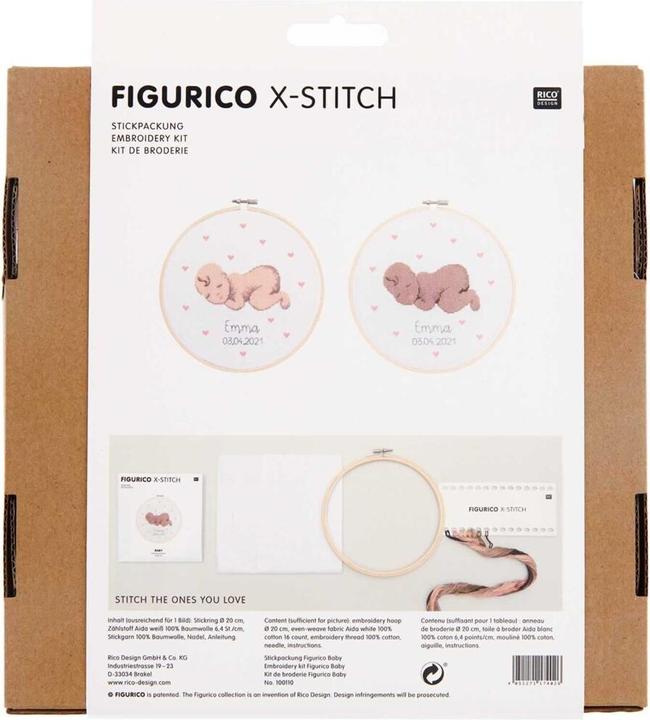 Produktbild Rico Design Stickpackung Figurico Baby