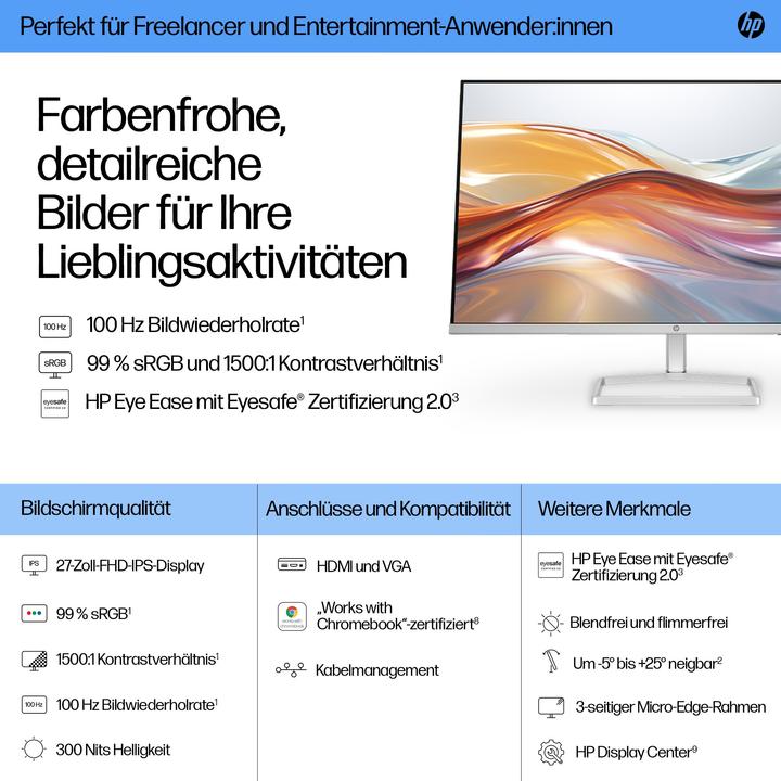 Actual product image HP Series 5 527 (1920 x 1080 pixels, 27")