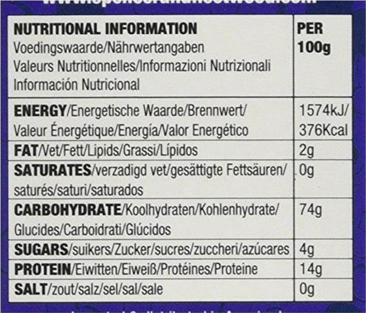 Nährwerte und Zutaten Spencer & Fleetwood Penis Pasta (235 g)