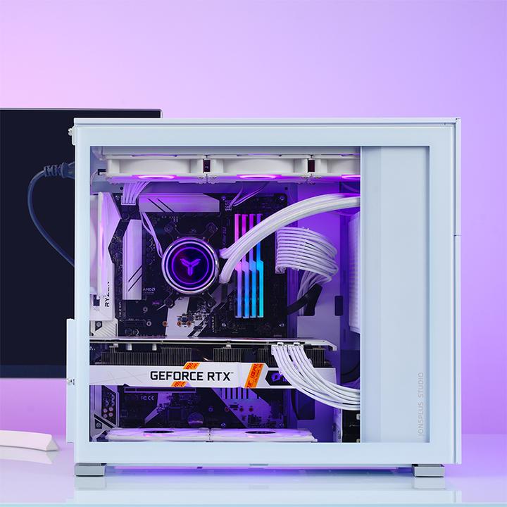 Actual product image Jonsbo D41 MESH White (mATX, DTX, Mini-ITX, ATX)