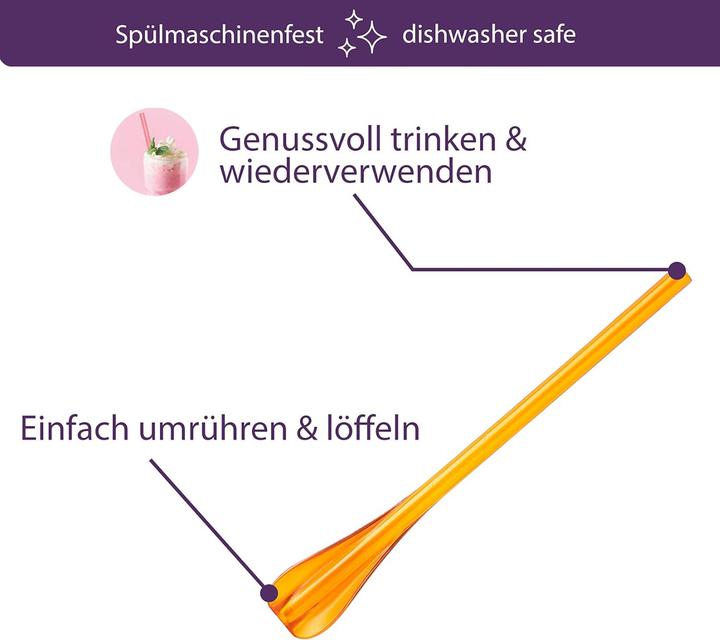 Produktbild Mastrad Trinkhalm-Löffel 6er-Set (6 x)