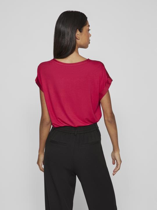Actual product image Vila Round neckline top with short sleeves (38)
