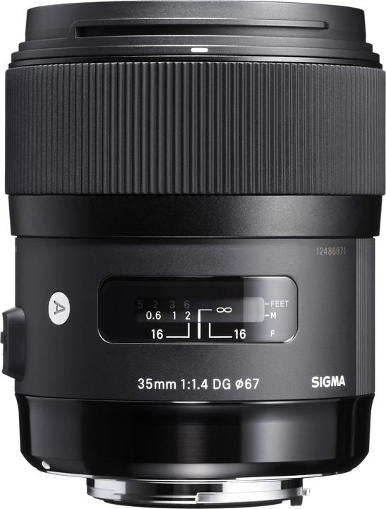 Image du produit Sigma 35mm, f/1.4 DG HSM ART Canon EF (Canon EF, Canon EF-S, Plein format, APS-C / DX)