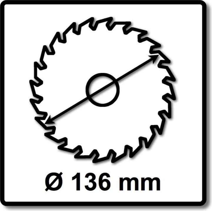 Produktbild Makita CCM13625E SPECIALIZED EFFICUT Sägeblatt ( E-12120 ) 136 x 1,4 x 20 mm 25 Zähne für Holz