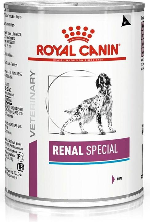 Produktbild Royal Canin Renal Special Nassfutter für Hunde Pastete Huhn Schweinefleisch Lachs 410 g (Adult, 1 Stk., 410 g)