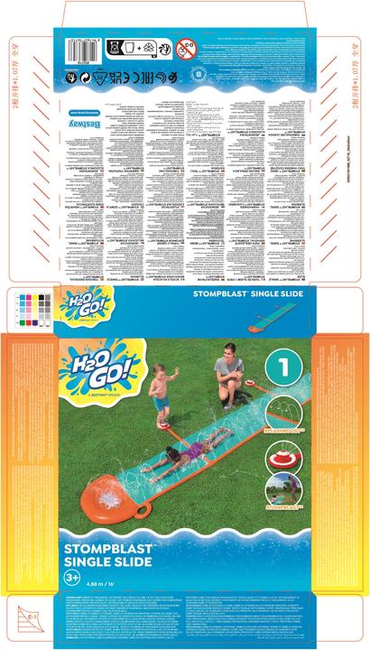 Actual product image Bestway H2OGO! 4.88 m StompBlast Single Water Slide (4.88 m)