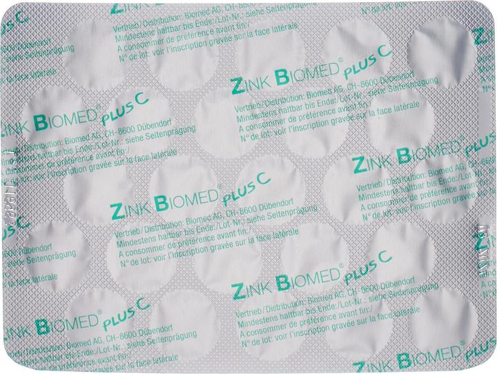 Image du produit Biomed Zinc plus C (1 pièce(s), Cachets, 39 g)