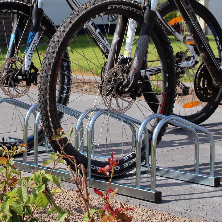 Produktbild Toboli Fahrradständer 4 Fahrräder 105x32x26cm verzinkt Boden- und Wandmontage