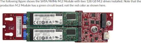 Actual product image Lenovo DCG ThinkSystem M.2 SATA/NVMe 2-Bay Enablement Kit