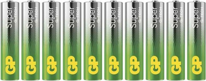 Actual product image GP Batteries GP alkaline battery SUPER AAA (LR03)- 10ks (10 pcs., AAA)