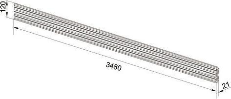 Image du produit Multibrackets Profilé aluminium pour système Pro, argent