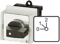 Produktbild Eaton Stufenschalter, Kontakte: 2, 20 A, Frontschild: 0-2, 45 °, 2 Stufen 45°, rastend