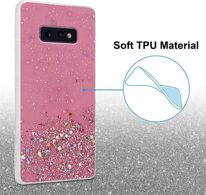 Image du produit Cadorabo Couverture TPU paillettes scintillantes (Samsung Galaxy S10e)
