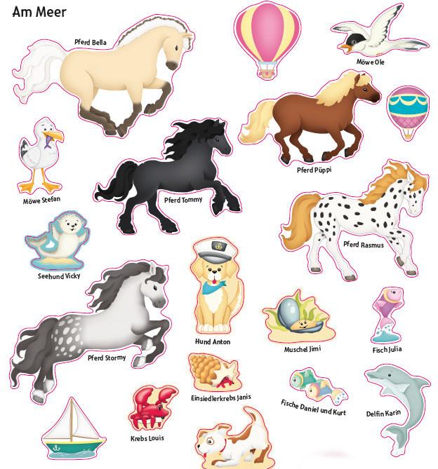 Productafbeelding Das Hin-und-weg-Stickerbuch. Pferde und Ponys (Duits, Natascha Pitz, 2018)