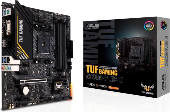 Actual product image ASUS TUF GAMING A520M-PLUS II (AM4, AMD A520, mATX)