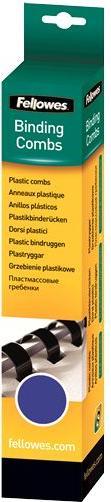 Actual product image Fellowes Binder spine 8mm, 21 rings, blue, 25pcs.