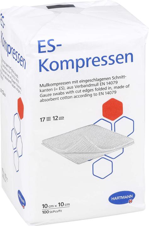 Produktbild ACA ES-KOMPRESSEN unsteril 10x10 cm 12fach, 100 St KOM